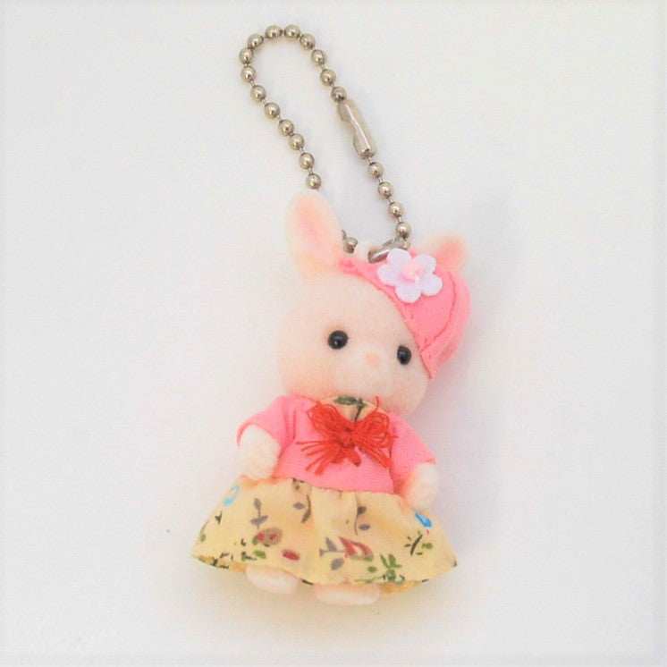 فستان بنقشة زهور لسلسلة مفاتيح Wildflower Rabbit Nonohana 94987 Sylvanian Families Calico Critters