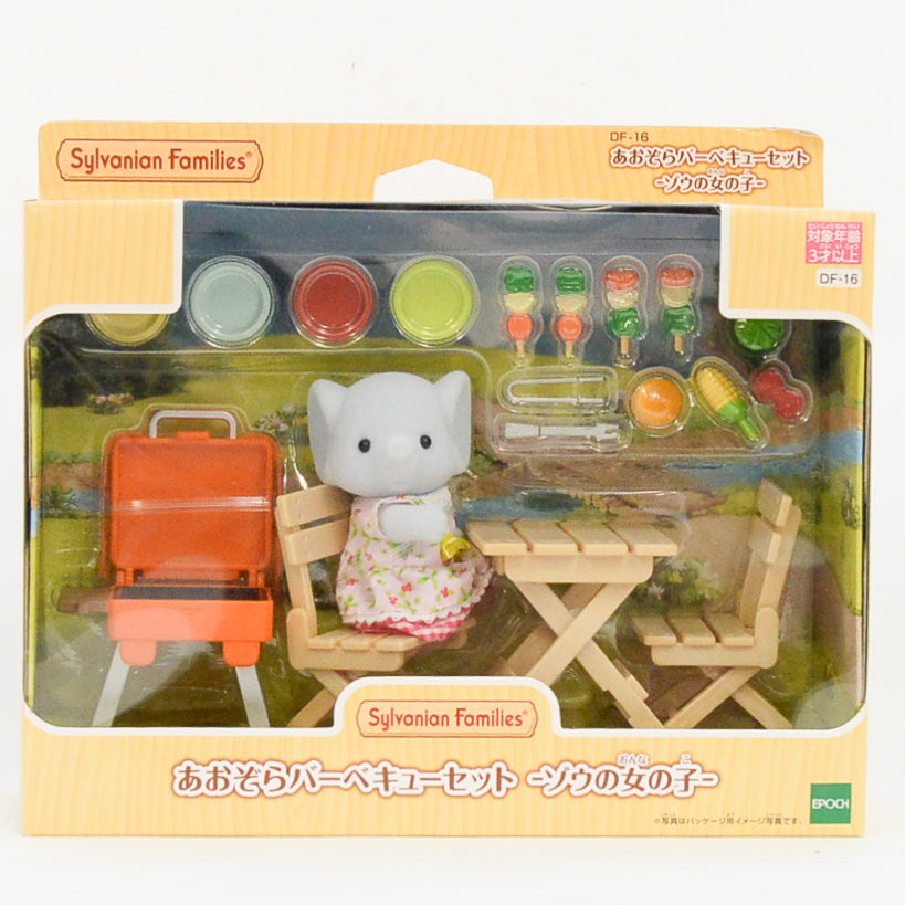 Set Barbecue Fille Éléphant 2021 DF-16 Familles Sylvanian Calico Critters