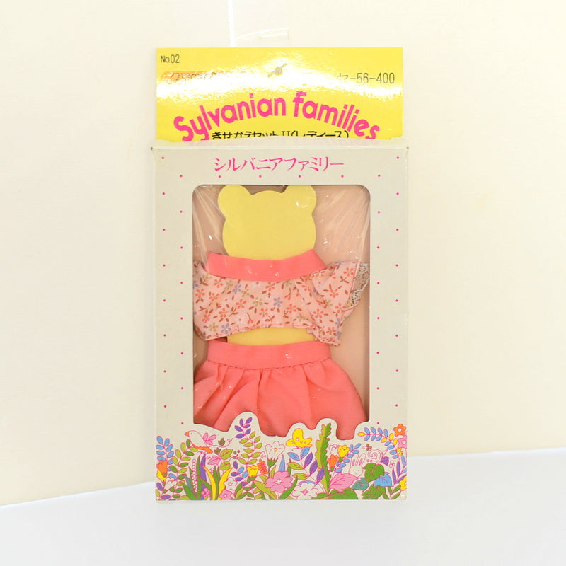 Ensemble de déguisement vintage II Ours Mère Rose Ensemble SE-56-400 1985 Familles Sylvanian Calico Critters