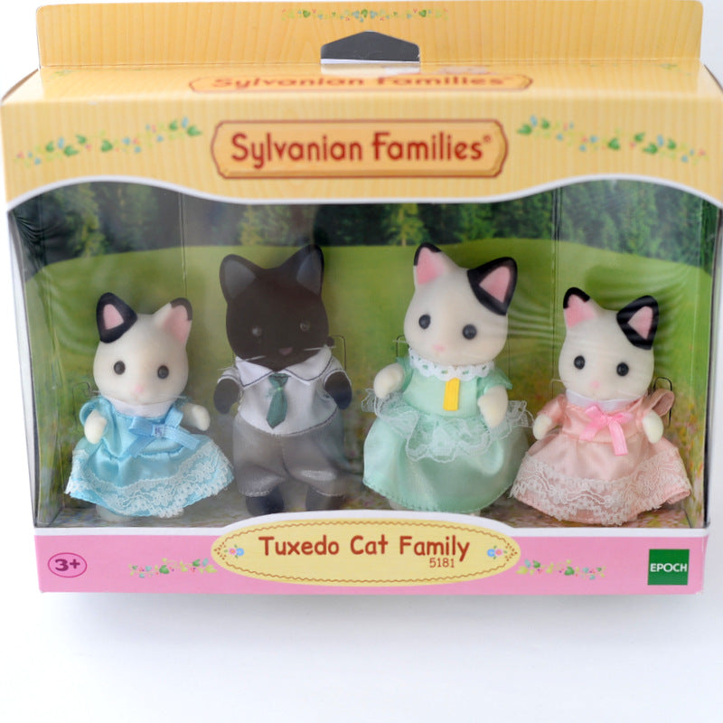 Tuxedo Cat Family 5181 Sylvanian Families Calico Critters