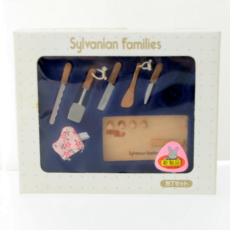 Vintage Kitchen Knives Set KA-32 1985 Sylvanian Families Calico Critters