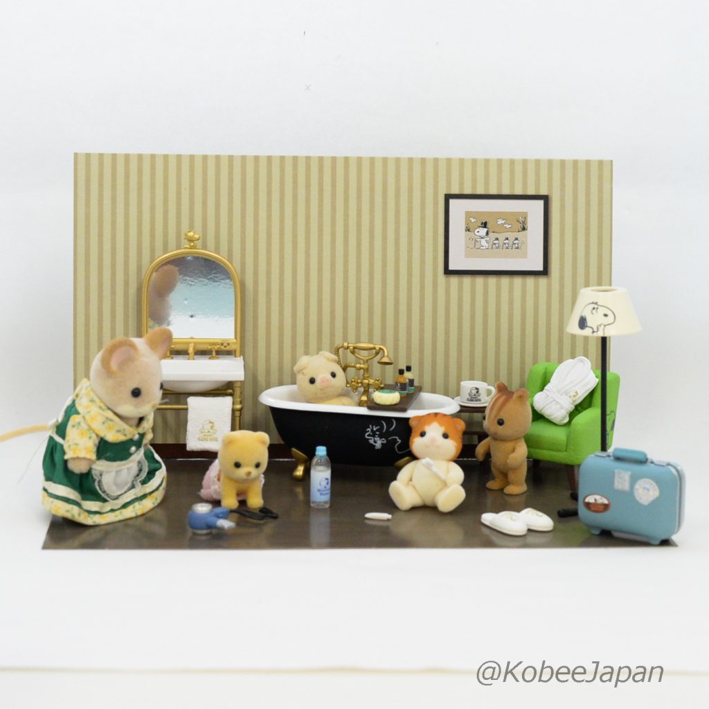 Peanut Snoopy's Hotel Life Completed Set For Dollhouse Re-ment