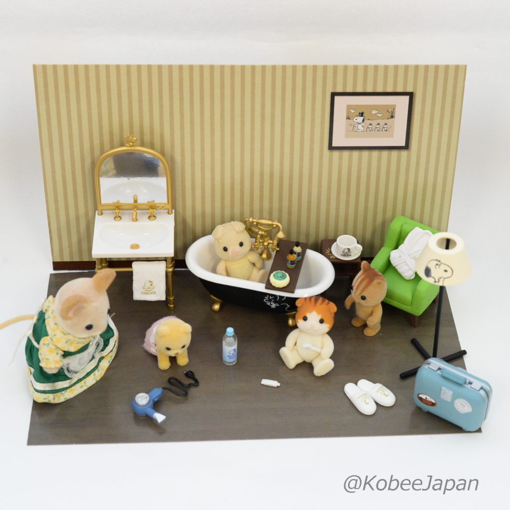 Peanut Snoopy's Hotel Life Completed Set For Dollhouse Re-ment