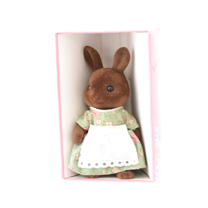 Vintage Wildwood Brown Rabbit Mother Original U-02-850 1985 Sylvanian Families Calico Critters