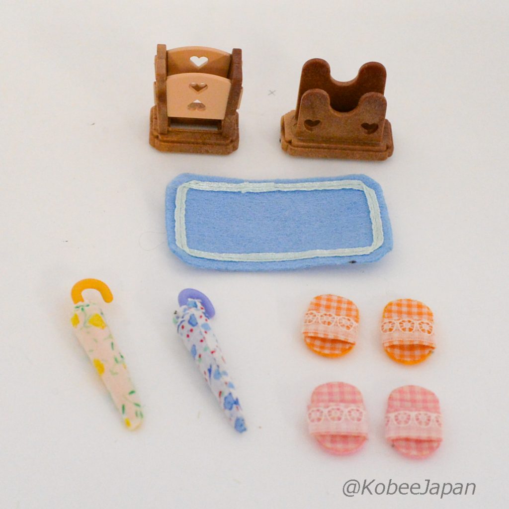 Slippers Umbrella Stand Set KA-510 Sylvanian Families Calico Critters