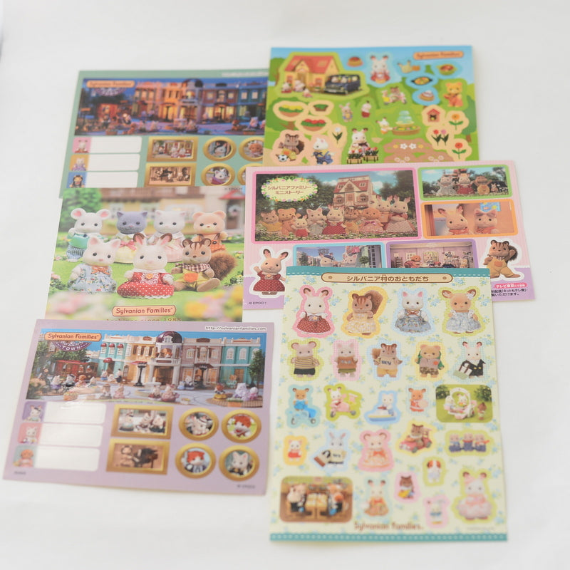 Lot d'autocollants assortis Sylvanian Families Calico Critters