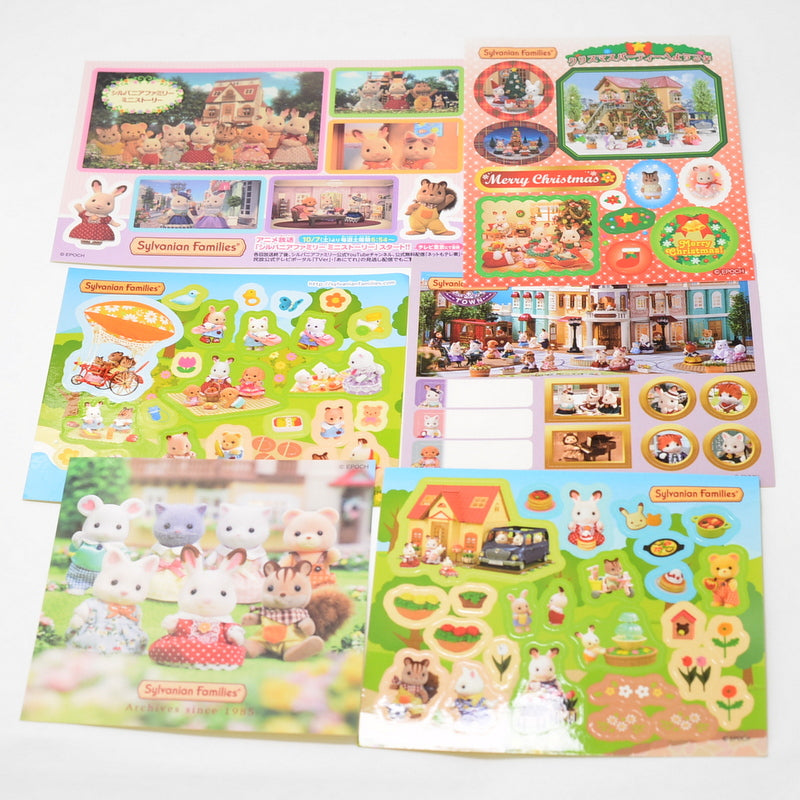 Lot d'autocollants assortis Sylvanian Families Calico Critters