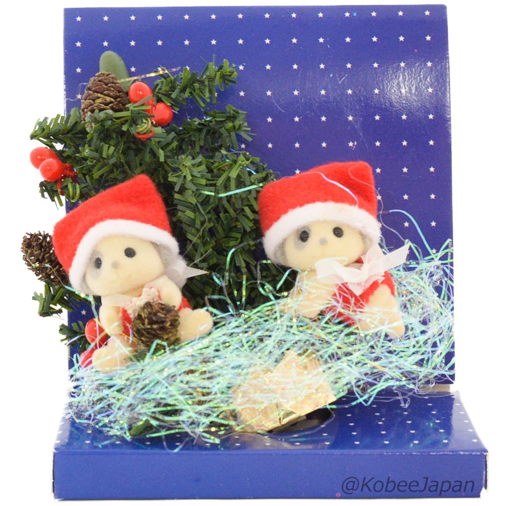 Vintage Forest Merry Christmas Ivory Dog SE-106-5 1993 Sylvanian Families Calico Critters