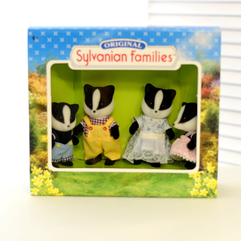 Underwood Badger Family Original 4046 2000 Sylvanian Families Calico Critters