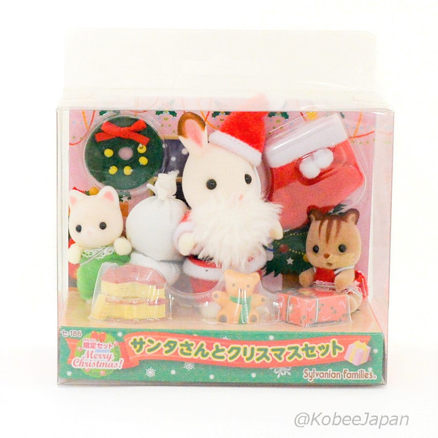 Ensemble Père Noël et Noël SE-186 Familles Sylvanian Calico Critters