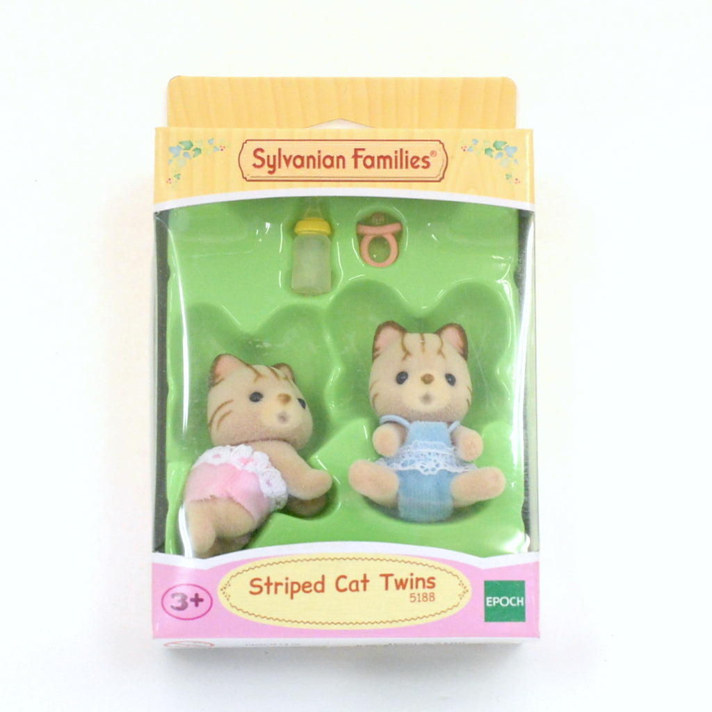 Jumeaux Chats Rayés 5188 Familles Sylvanian Critters Calico