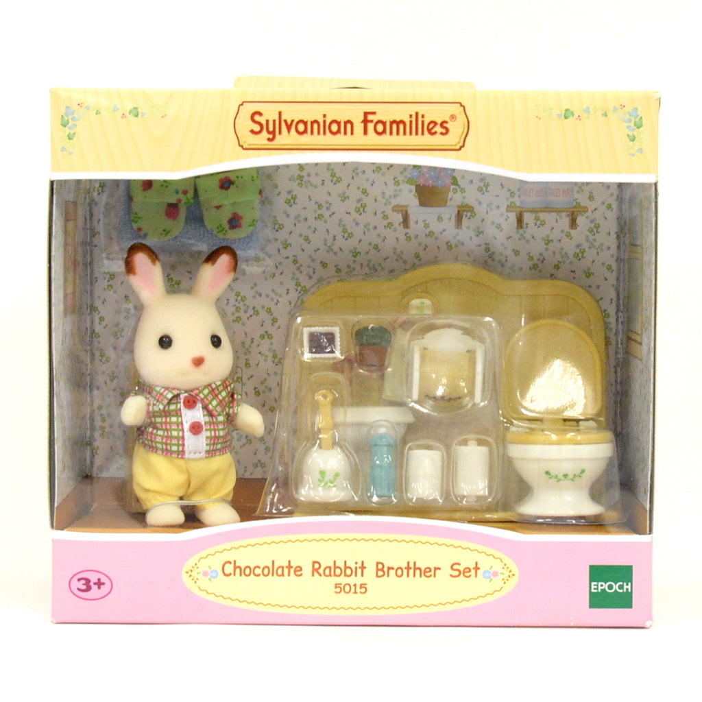 Chocolate Rabbit Brother Set 5015 Sylvanian Families Calico Critters