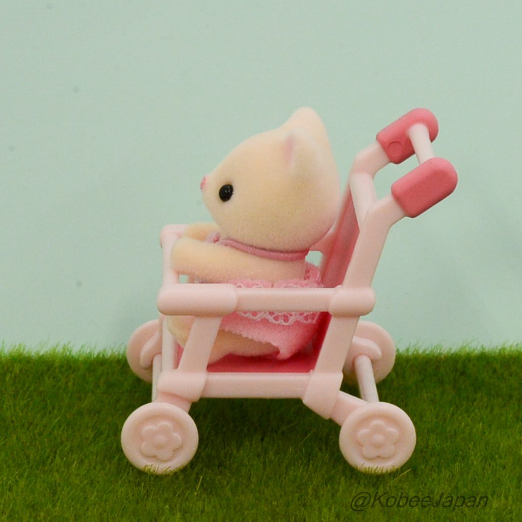 Baby and Stroller Series Silk Cat Sylvanian Families Calico Critters