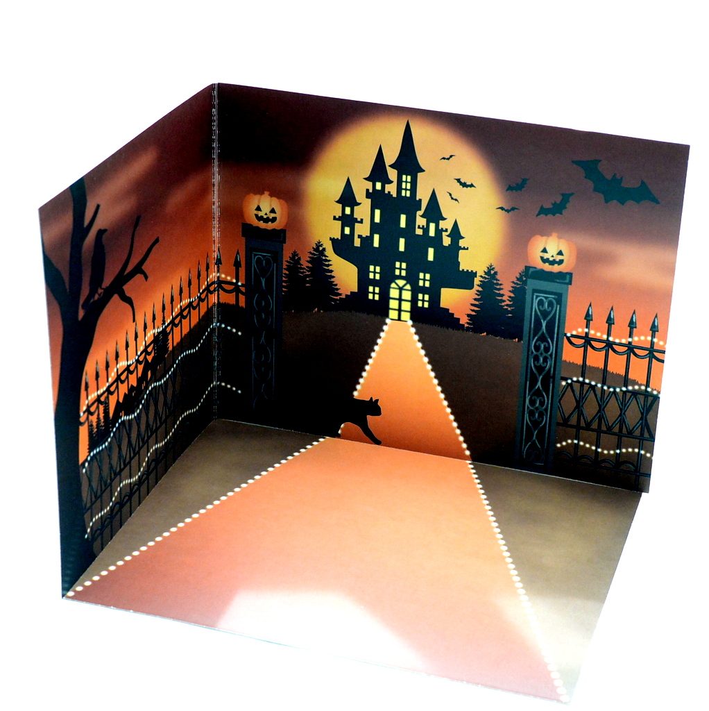 Fond d'écran Halloween. Manoir du cimetière 2022 Seria