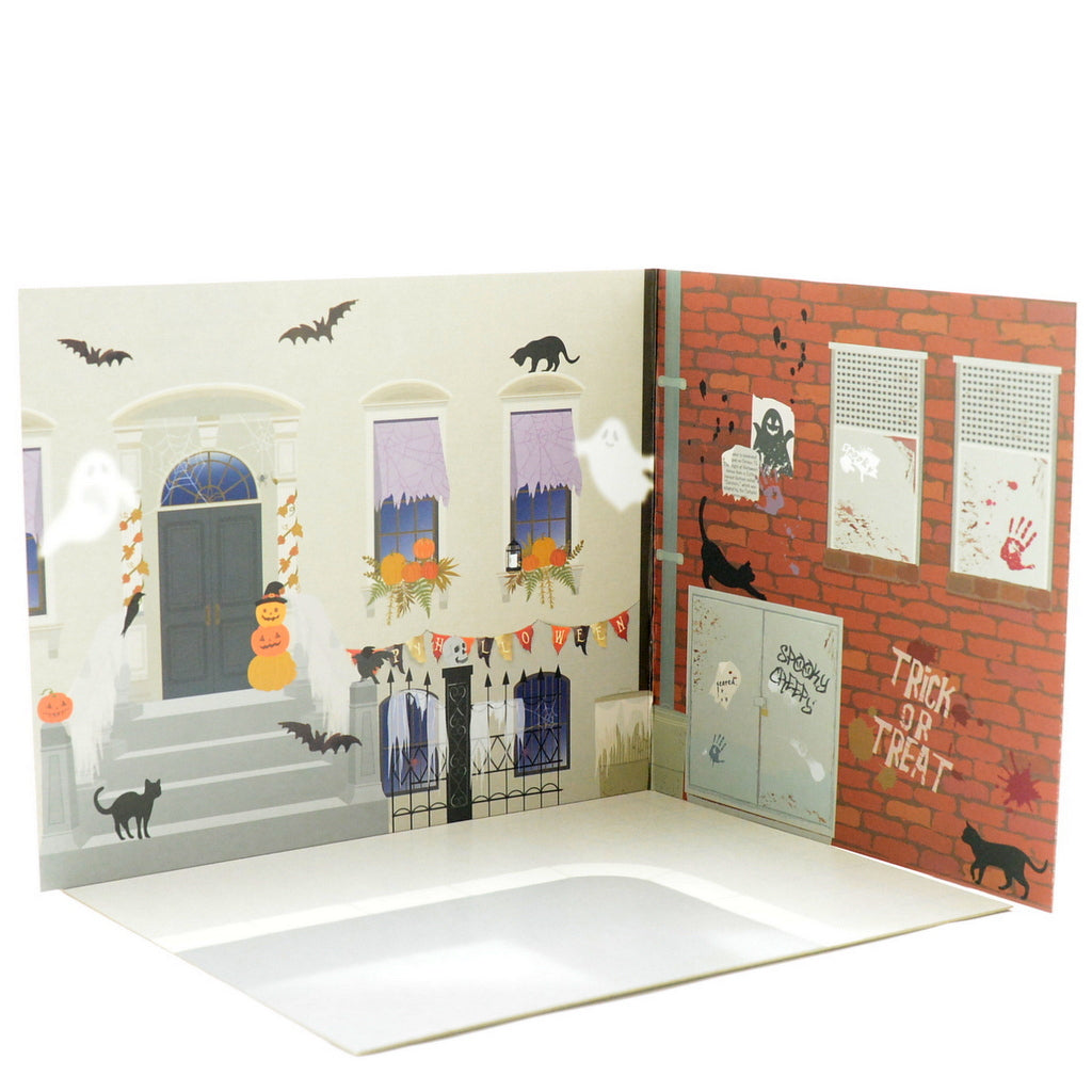 Panneau de fond Halloween. Maison décorée de cuisine 2022 Seria