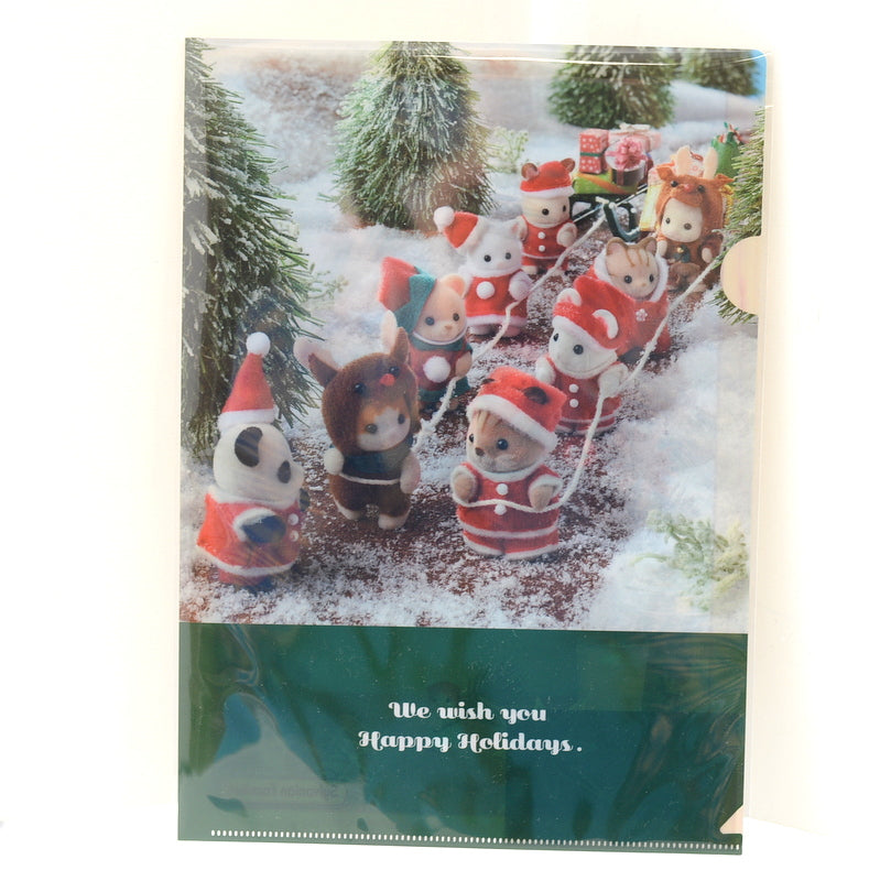 Winter Holiday Clear File 2021 Sylvanian Families Calico Critters