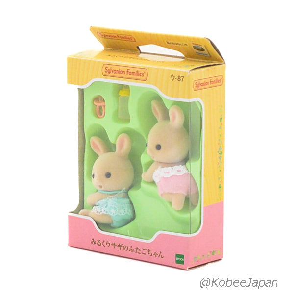 Milk Rabbit baby Twins U-88 Sylvanian Families Calico Critters
