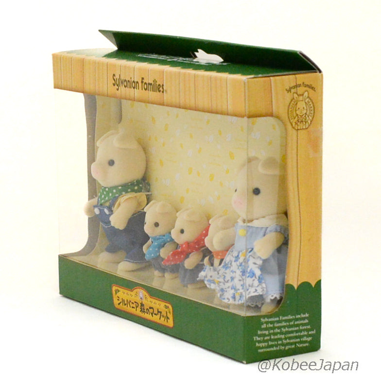 Famille de cochons Forest Market avec triplés 2007 Sylvanian Families Calico Critters