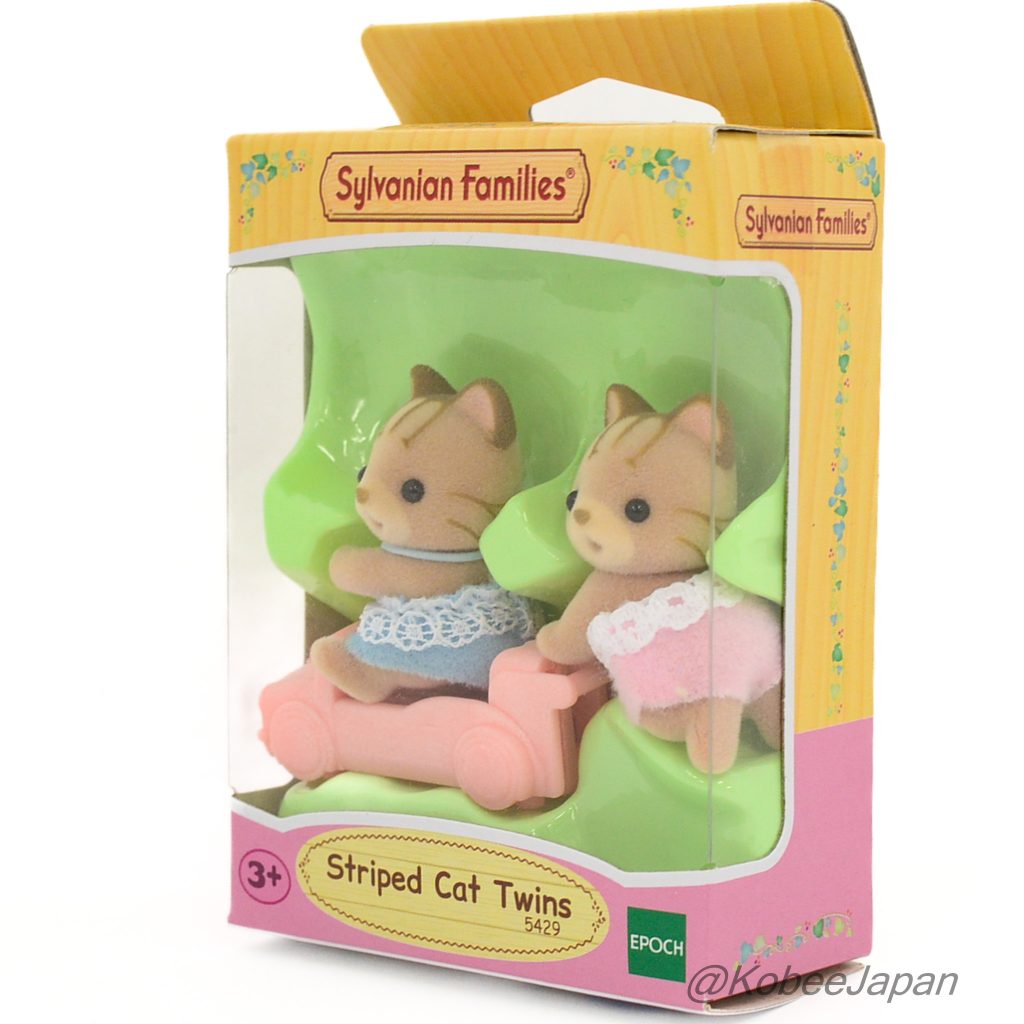Jumeaux Chats Rayés 5429 Familles Sylvanian Critters Calico