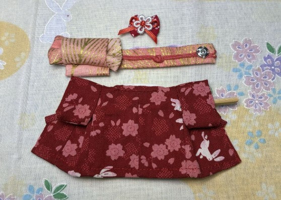 Kimono for Mother Red Handmade