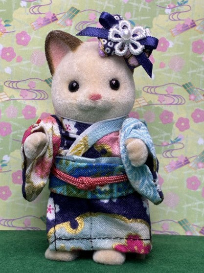 Kimono for Mother Light Blue Handmade