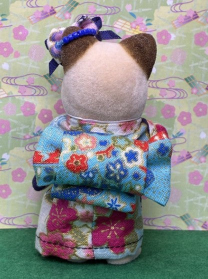 Kimono for Mother Light Blue Handmade