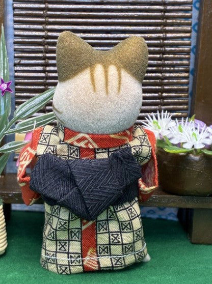 Yukata for Father Orange Handmade
