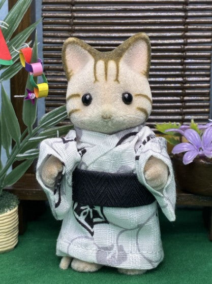 Yukata for Father White Handmade