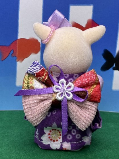 Yukata for Mother Purple Handmade