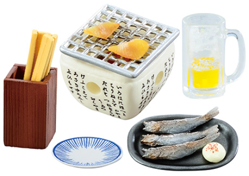 Japanese Pub 4. Grilled Fish For Dollhouse Japan Miniature 2021 Re-ment