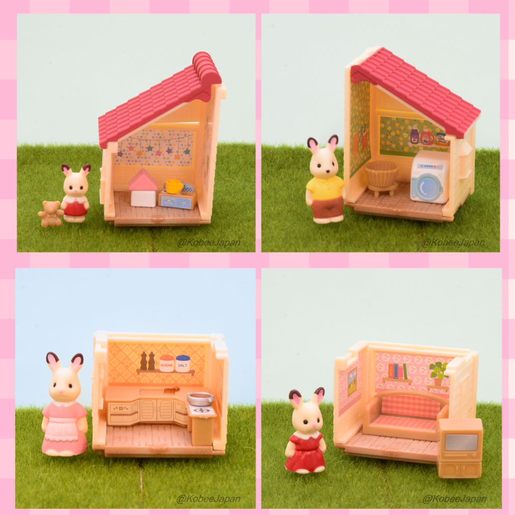 Capsule Toy Room In The Forest 4 4Pcs Set Sylvanian Families Calico Critters