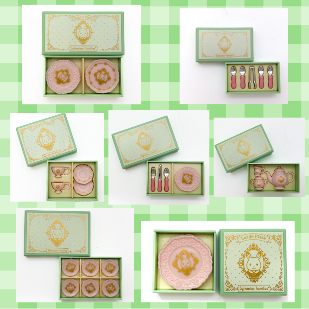 Capsules Toy Gift Tableware Collection 2 7pcs Set 2024 Sylvanian Families Calico Critters