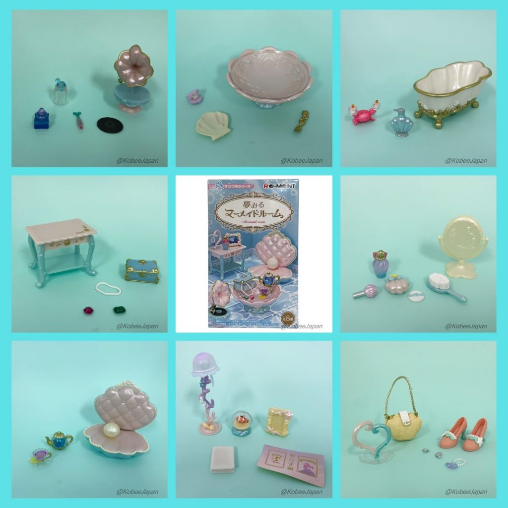 Mermaid Room Complete 8 Pack Set Re-ment