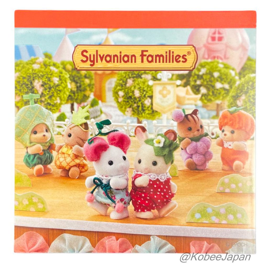 Bloc de notas cuadrado estacionario Fruta Sylvanian Families Calico Critters