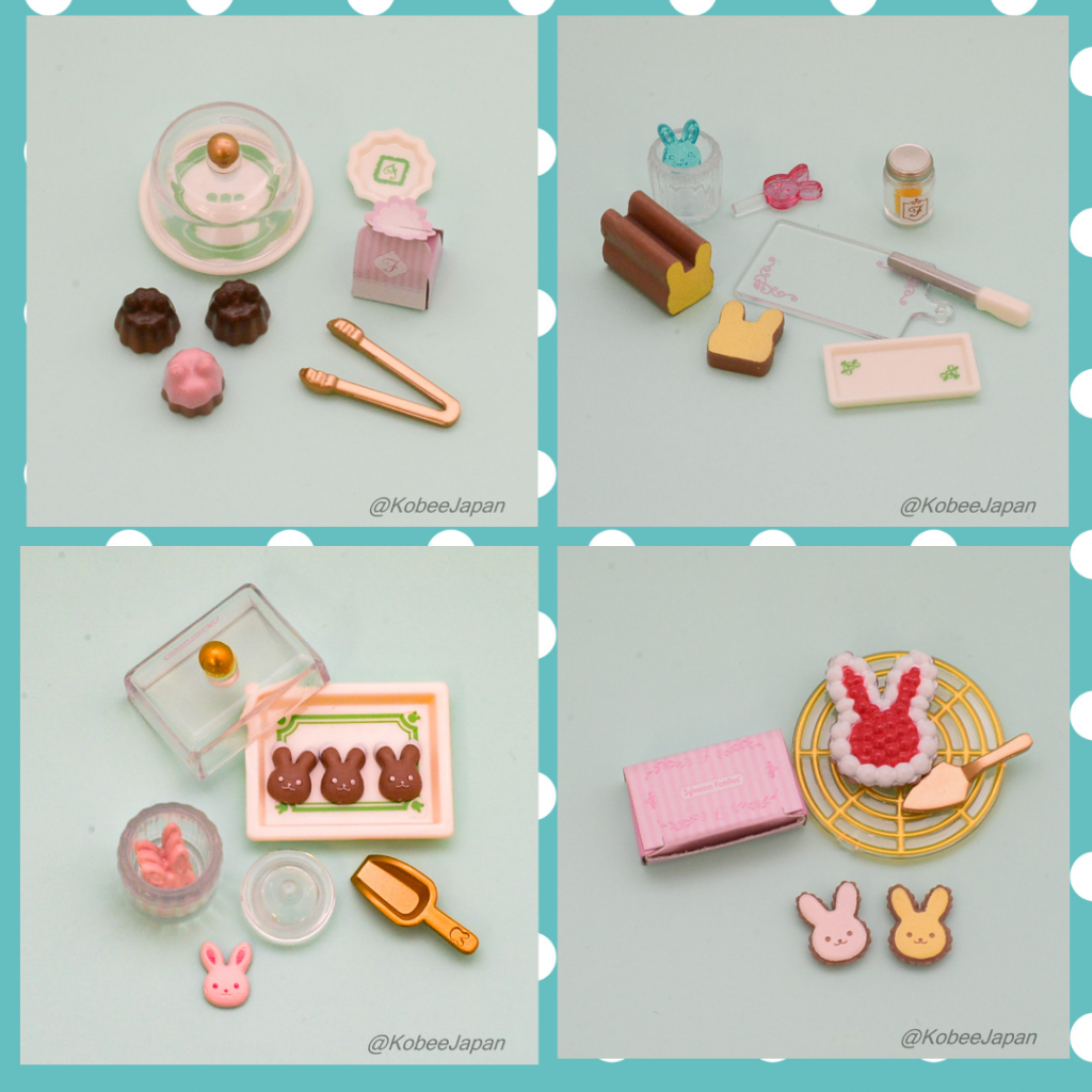 Set de 3-4 cápsulas de juguete de pastelería en el bosque Sylvanian Families Calico Critters