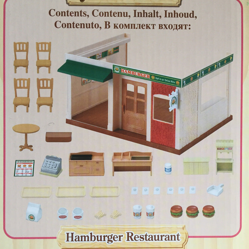 Restaurant de hamburgers 1860 Familles Sylvanian Calico Critters