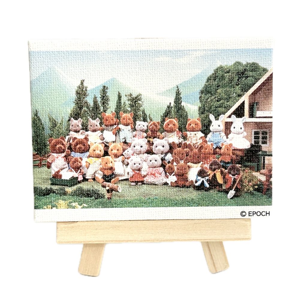 Mini Canvas تصميم معرض الذكرى الأربعين 9 قرية سيلفانيان في 1985 Sylvanian Families Calico Critters