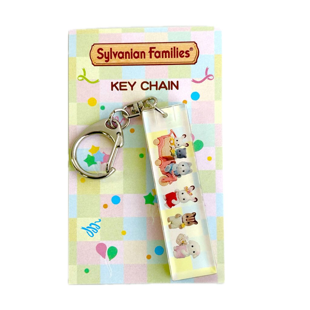 Porte-clés Stick Acrylique Bébé 40e Anniversaire 2025 Familles Sylvanian Calico Critters