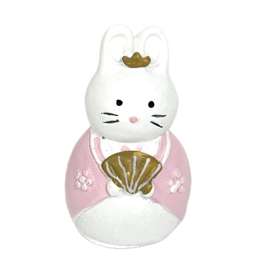 Poupée Hina lapin en résine, cuisine naturelle