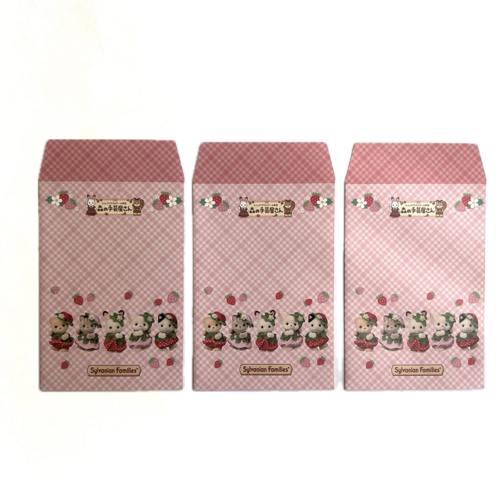Mini Envelopes Set Strawberry Babies Sylvanian Families Calico Critters