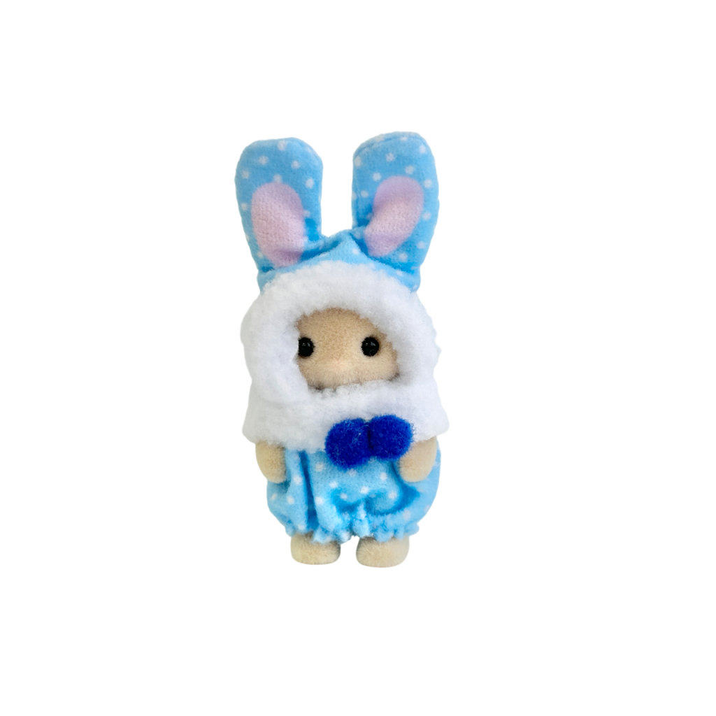 Costume de lapin coloré pour bébé Bleu Lait Lapin Bébé 2025 Familles Sylvanian Calico Critters