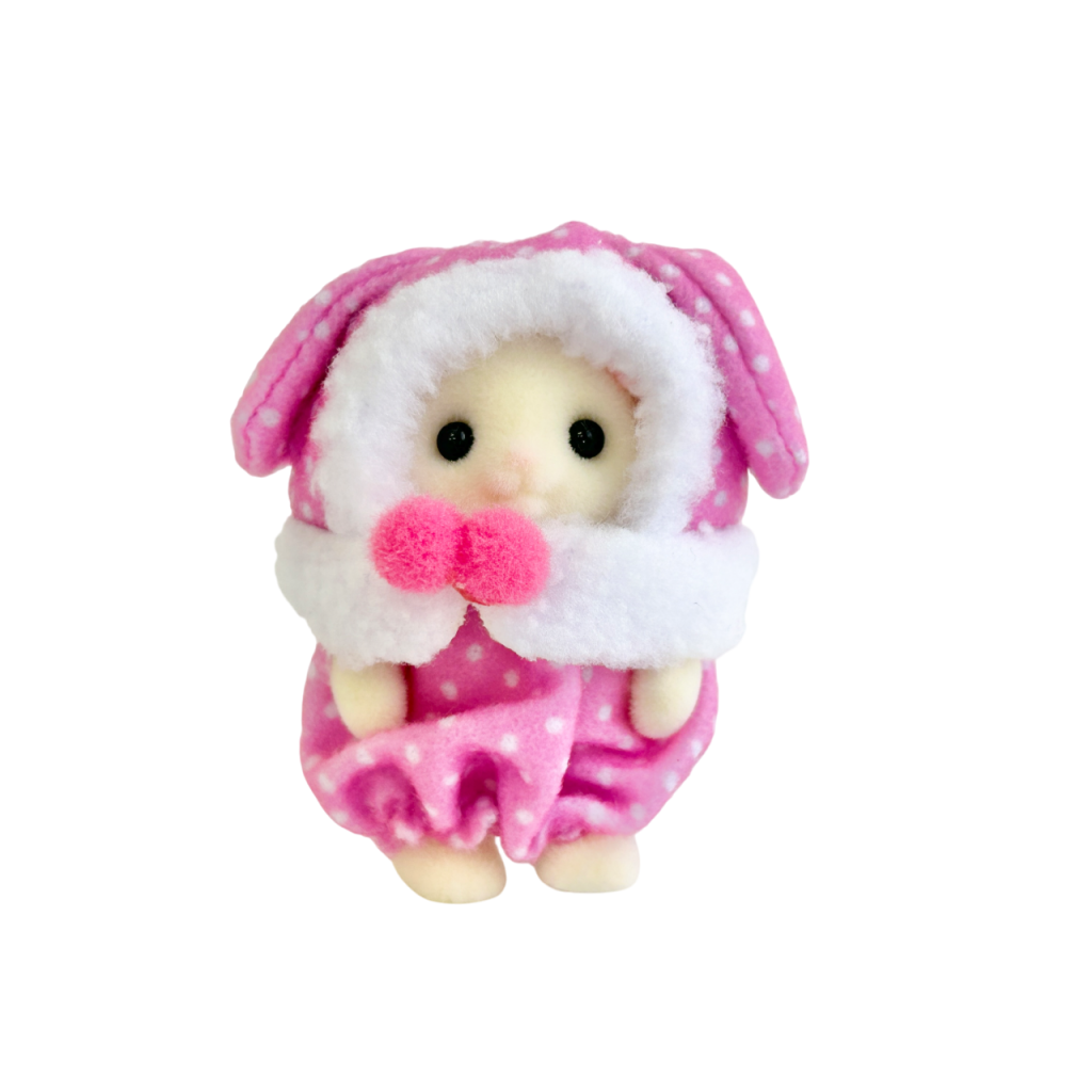 Déguisement de lapin coloré pour bébé Rose Flora Lapin 2025 Familles Sylvanian Calico Critters