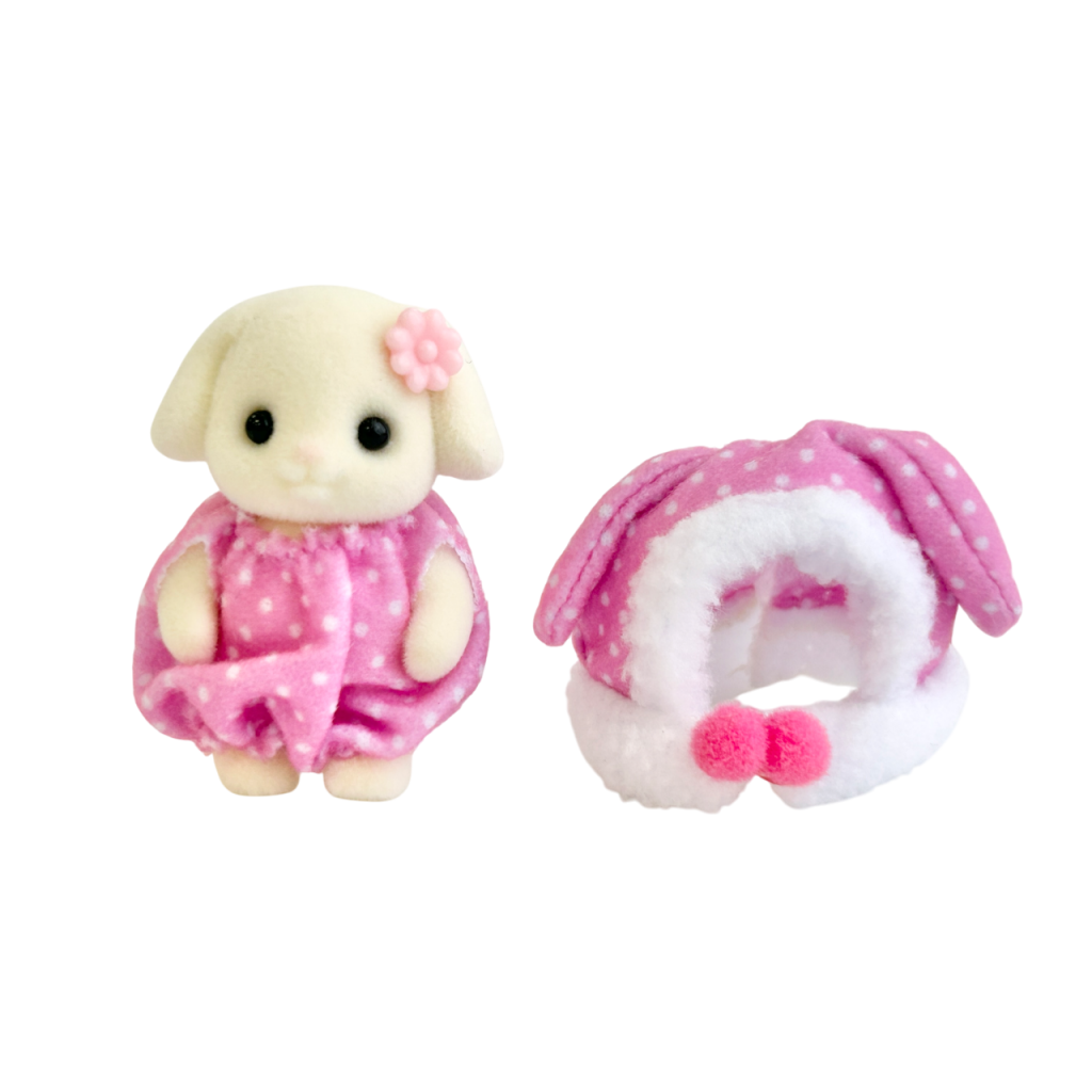 Déguisement de lapin coloré pour bébé Rose Flora Lapin 2025 Familles Sylvanian Calico Critters