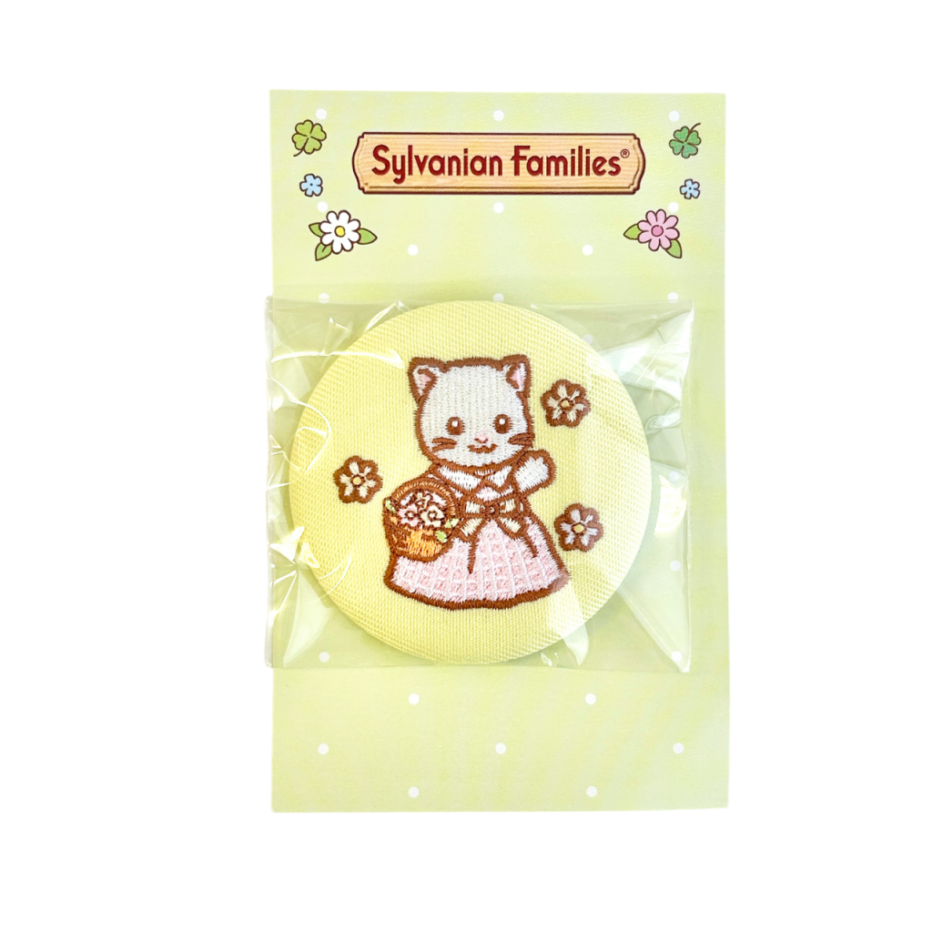 40th Anniversary Embroidered Pin Badge Persian Cat Girl 2025 Sylvanian Families Calico Critters