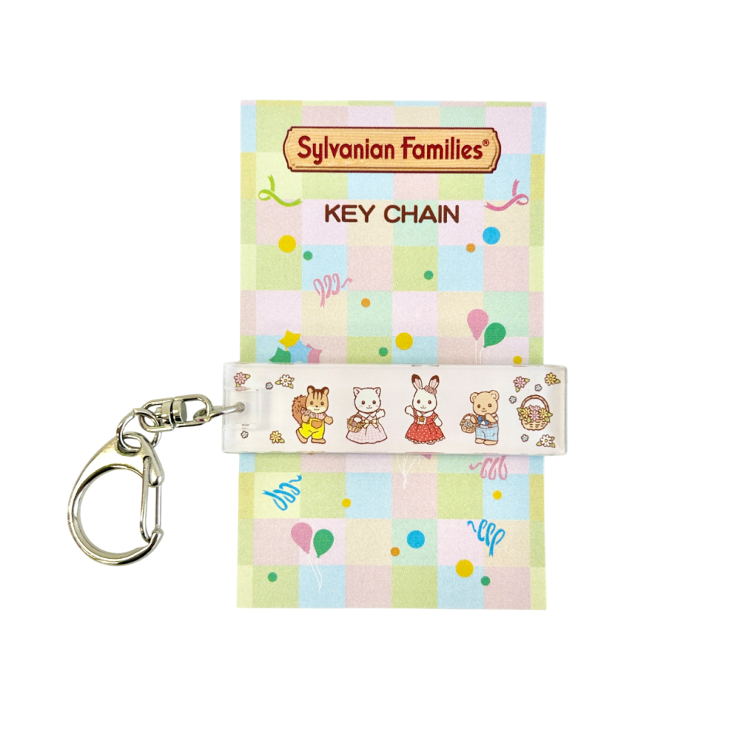 Porte-clés bâton en acrylique du 40e anniversaire 2025 Sylvanian Families Calico Critters