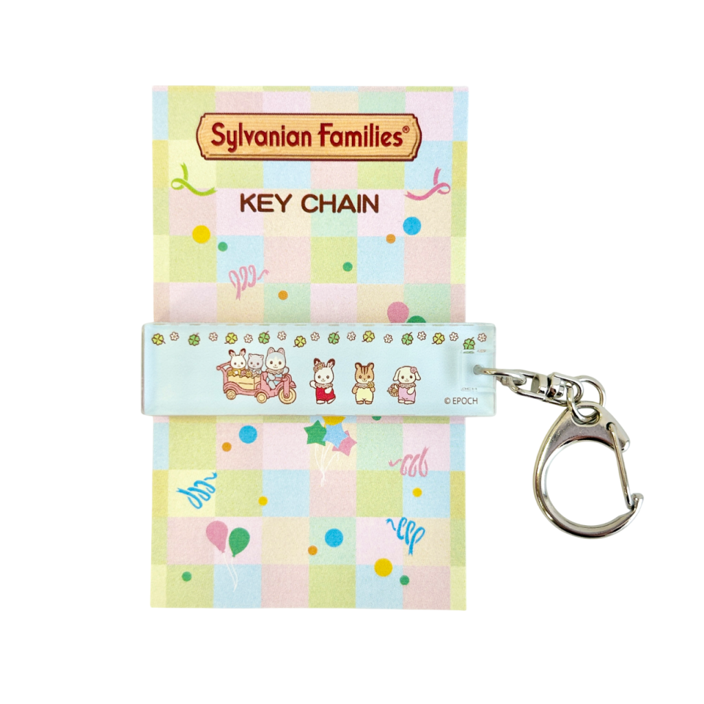 Porte-clés bâton en acrylique du 40e anniversaire 2025 Sylvanian Families Calico Critters