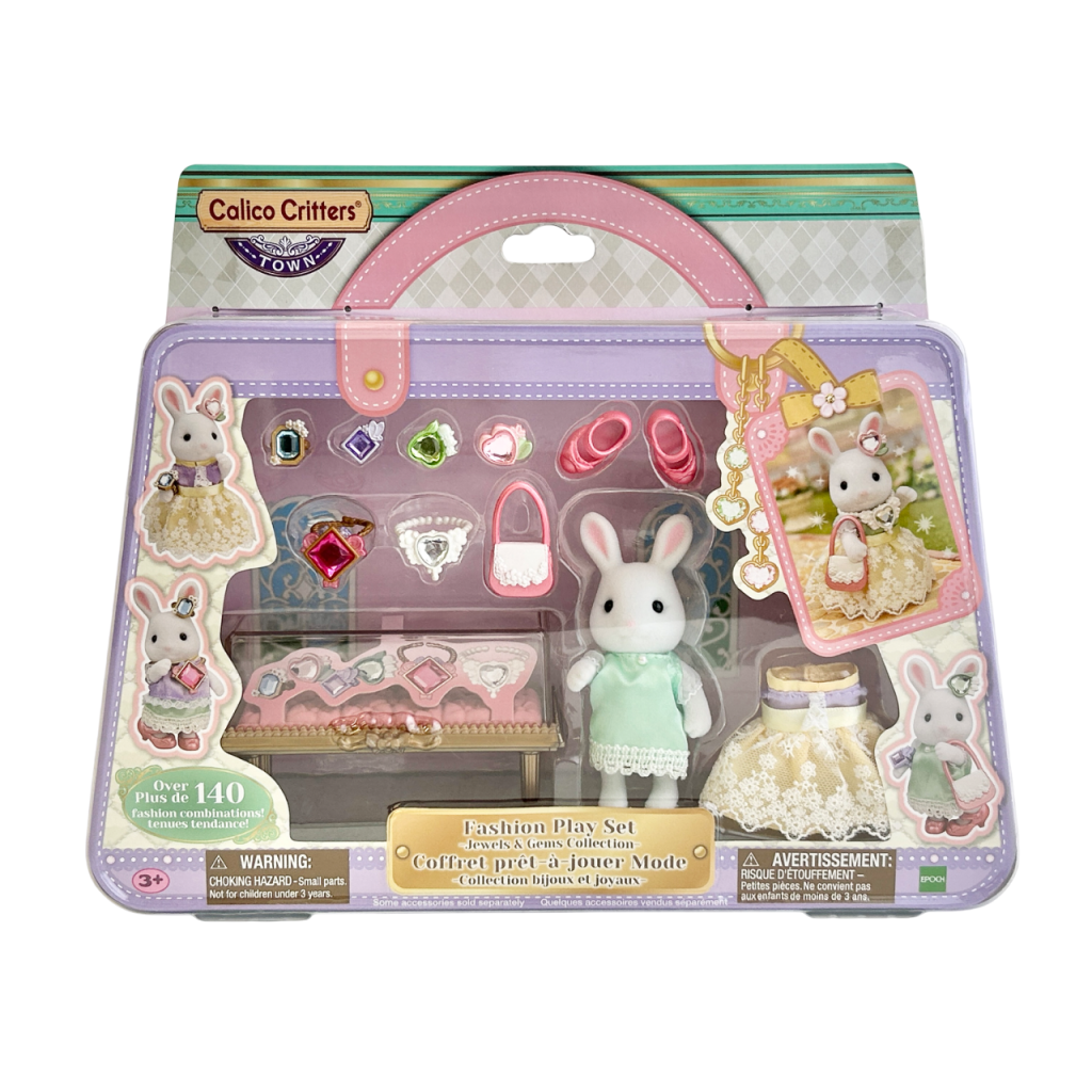 Ensemble de jeu mode série Town Bijoux et Gemmes Collection CC3053 Familles Sylvanian Calico Critters