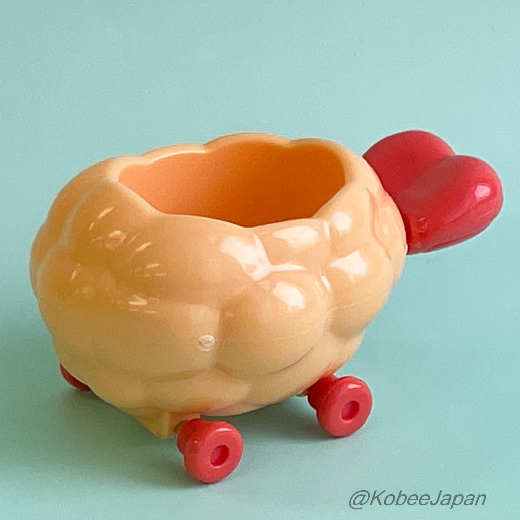 Capsule Toy Crevette Frite Chariot Doré Ebifurai