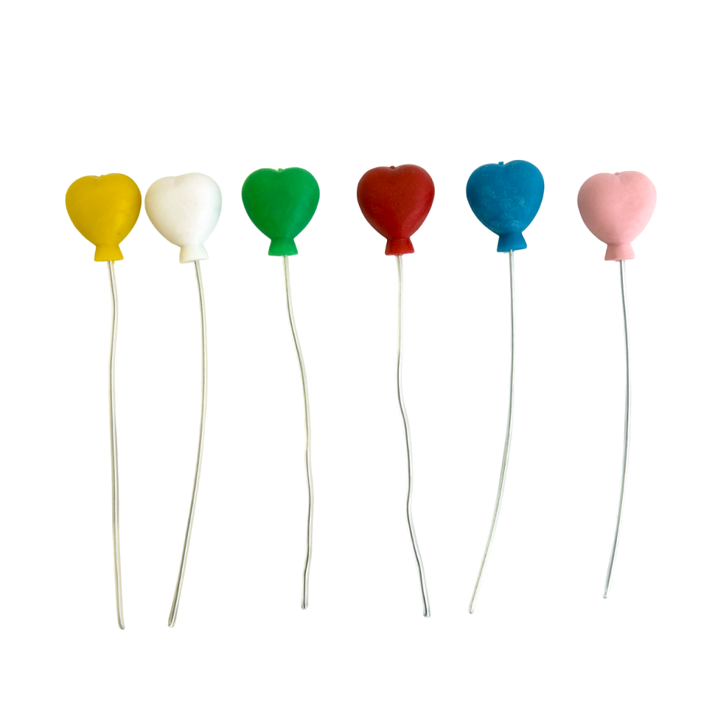 6-Color Heart Balloon Set