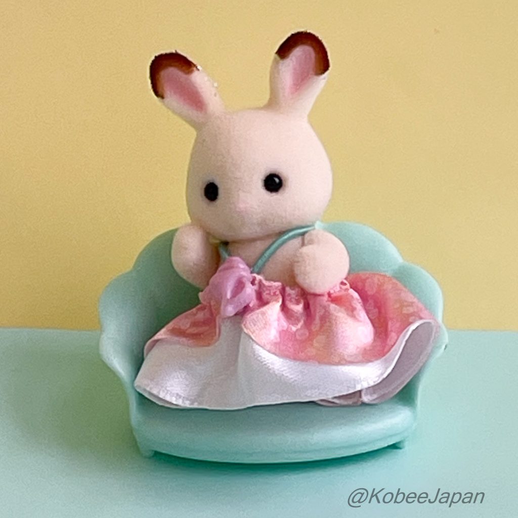 Baby Furniture Collection Dreamy Mermaid Chocolate Rabbit Baby and Sofa Sylvanian Families Calico Critters